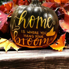Load image into Gallery viewer, Personalized small black foam pumpkin (6.5”)