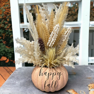 Personalized Peach Pampas Pumpkin (Limited Edition)