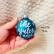 Load image into Gallery viewer, Personalized 2.6&quot; Glass Christmas Ornament